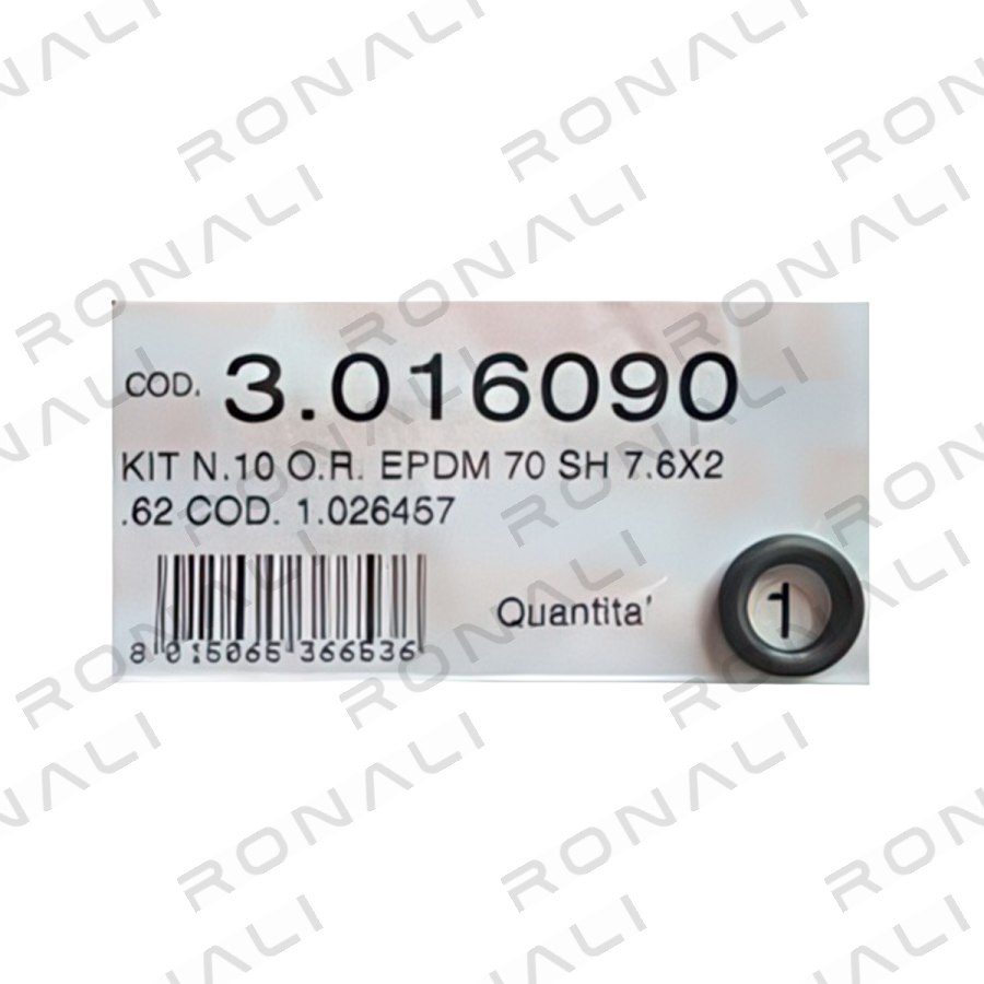Immergas EPDM O-žiedas (7,6x2,62, 70 sh)